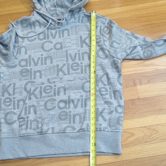 Calvin Klein Hoodie Sweatshirt XS All Over Logo NWT - Picture 10 of 13